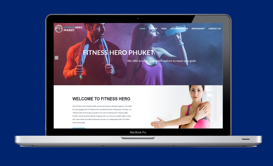 fitness hero web design samut prakan